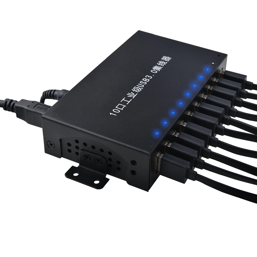 

10 ports USB 3.0 HUB Clearly labeled Ports Numbers and Power Connections best usb hubs for desktop mini pc notebook keyboard
