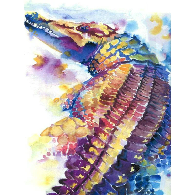 5D алмазная живопись Стразы сделай сам вышивка под крокодила абстрактная ручная