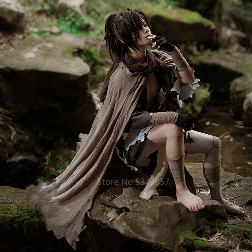 Косплей-костюм аниме Dororo на Хэллоуин 2020 мужское кимоно Hyakkimaru самурайский костюм