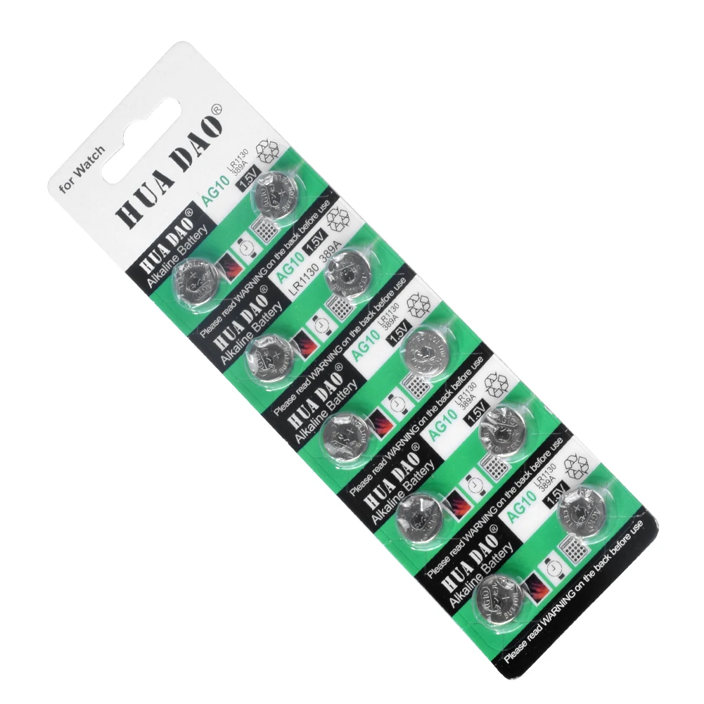 YCDC 10-100Pcs AG10 Button Cell Batteries 189 LR54 1.55V SR54 389 LR1130 Alkaline Battery Single Use For Watch Toys Remote | Электроника