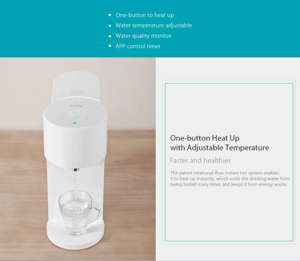 Xiaomi viomi приложение управление 4L умная горячая вода качество Indes детское молоко партнер нагреватель бутылка для воды