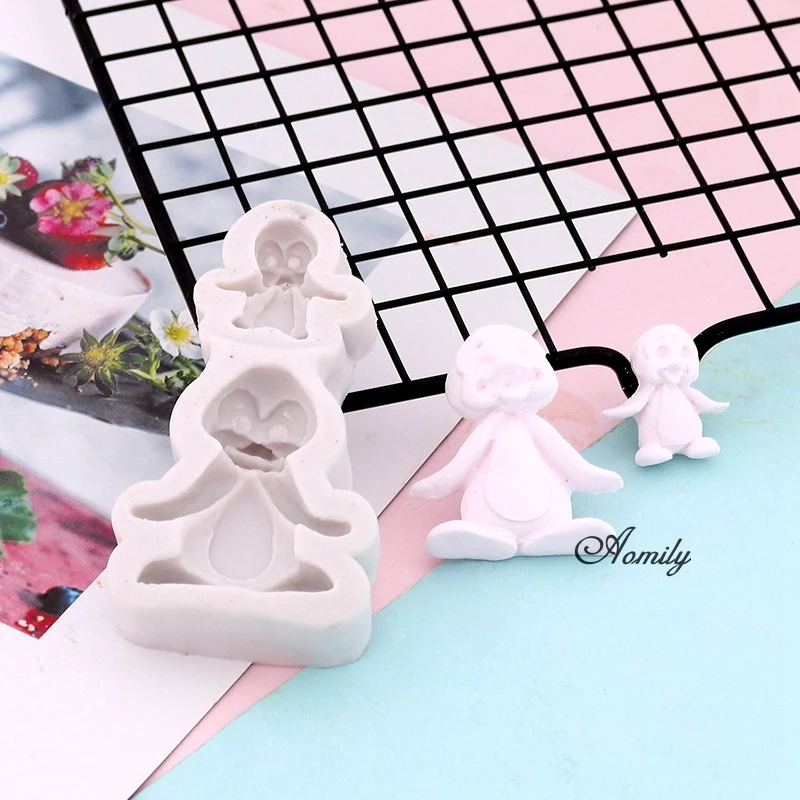 Aomily 3D Животный мир Пингвин Слон Обезьяна Жираф и т. д. для шоколада из силикона в