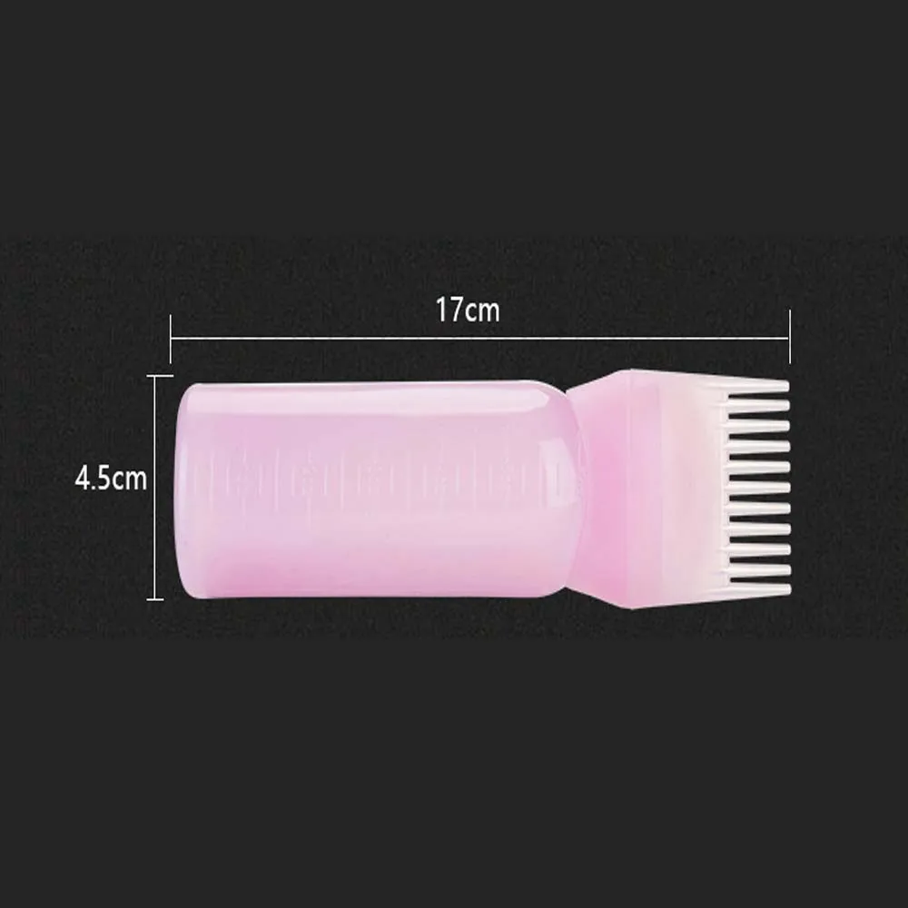 

New Creative Hair Dye Applicator Brush Bottles Dyeing Shampoo Comb Shape Hair Dye Bottle Hair Coloring Styling Tool