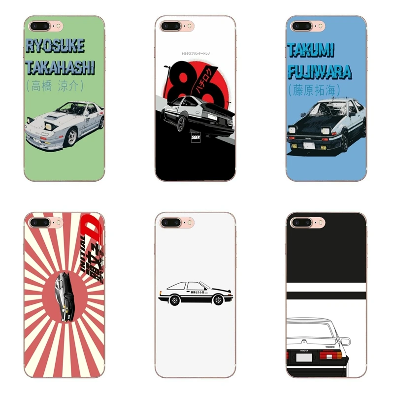 Чехол ae86 trueno initial d для Samsung Galaxy S10E S10 Lite S9 S8 S7 S6 edge Plus Note 10 9 8 5 4 S5 S4 S3 mini|Бамперы| |