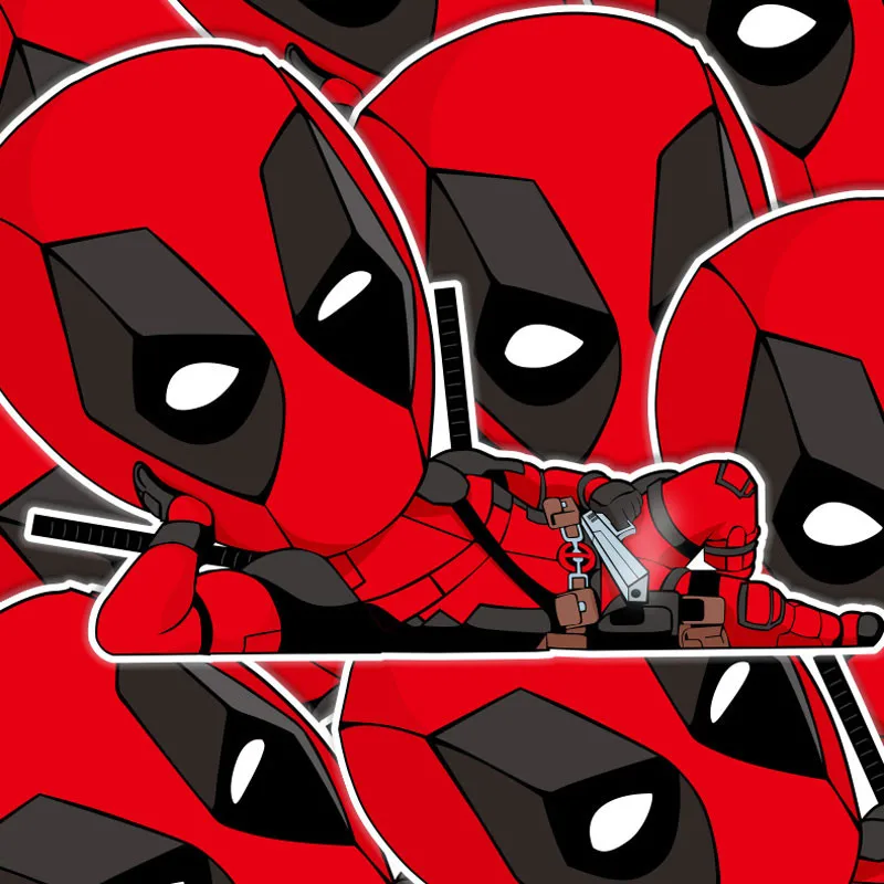 7 8 дюймов большие наклейки Дэдпул аниме один кусок водонепроницаемый для