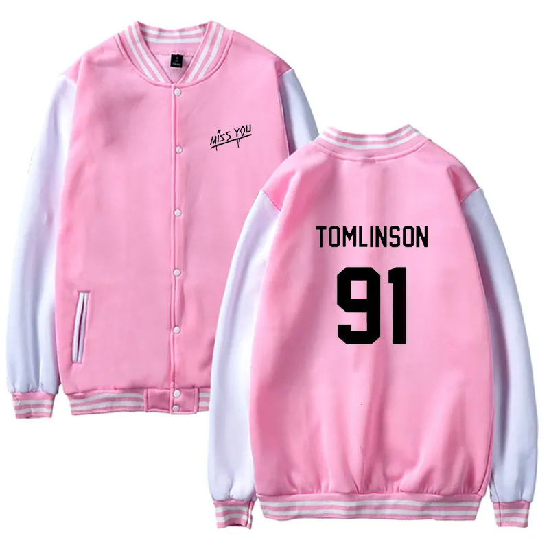 Индивидуальная Толстовка Miss You Louis Tomlinson 91 с принтом бейсбольная куртка для женщин