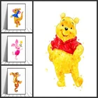 Disney мультфильм 5D ручная работа Сделай Сам алмазная живопись с Винни-пухом для мф Винни-Пуха и акварель Детская wall art Для Гостиная дома деко