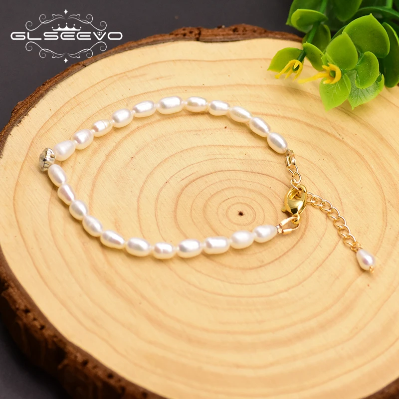 Регулируемые жемчужные браслеты ручной работы GLSEEVO настоящие жемчужины пресной
