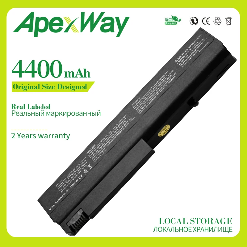 Аккумулятор Apexway для ноутбука HP NX5100 NX6300 NC6120 NX6325 NX6120 NX6110 делового NC64 6910P 6710S NC6100 NC6200 |