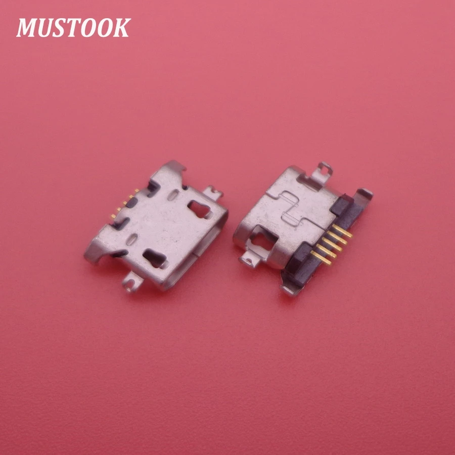 

100pcs/lot Micro 5pin USB Connector charging port for lenovo A830 A850 S820 A780 A670T A590 A800 S820 S890 S880 A710E mobiles