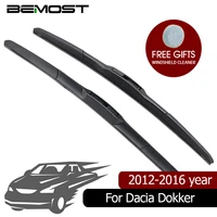 bemost car clean the windshield wiper blades natural rubber for dacia dokker 2216 2012 2013 2014 2015 2016 fit u hook arm