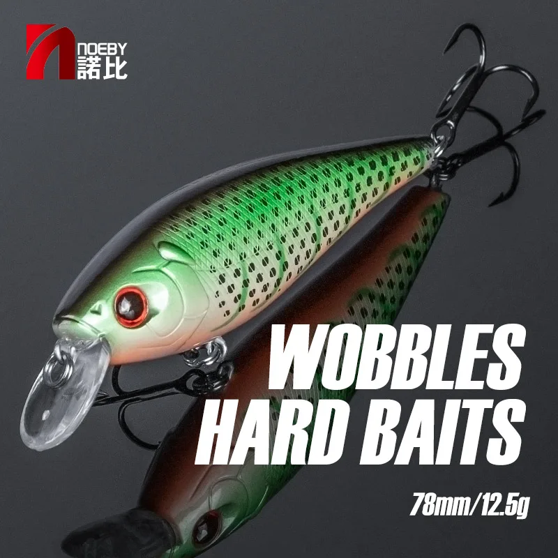 

Noeby Sinking Minnow Fishing Lures 78mm 12.5g Long Casting Wobblers Sinking Artificial Hard Baits for Pike Bass Fishing Lures