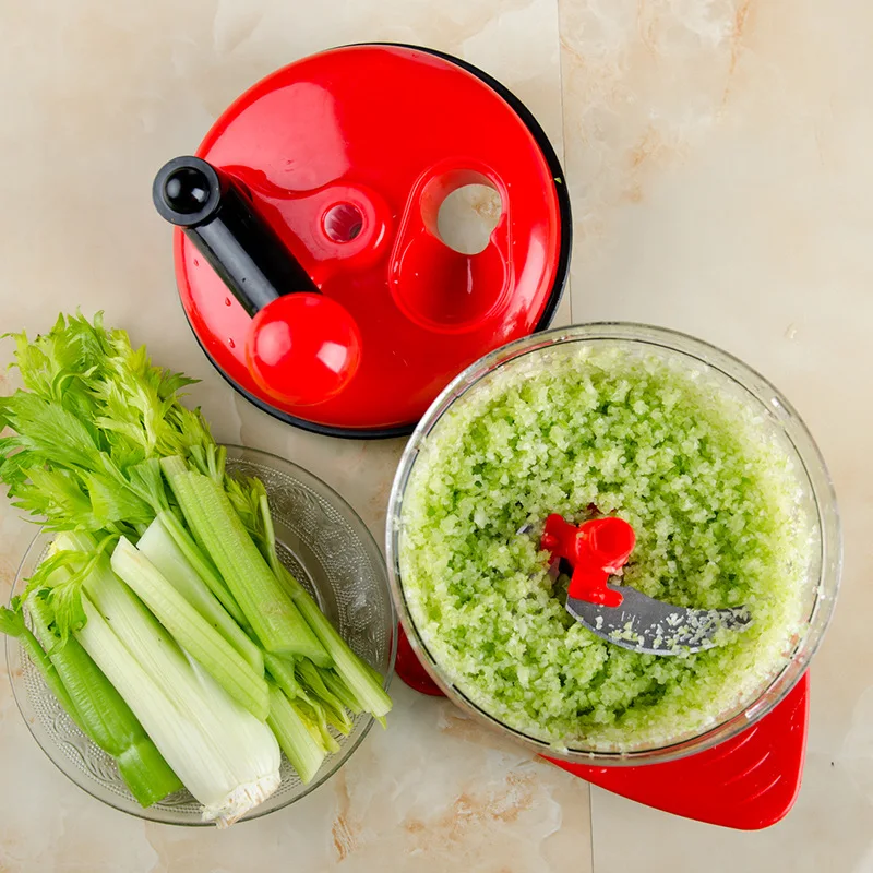 500ml-1.5L большой емкости Многофункциональный кухонный Ручной Кухонный кухонный комбайн Мясорубка измельчитель овощей измельчитель резак яйцо блендер