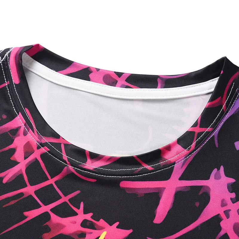 

Spring Summe Chinese Style Yin Yang Color Good Evil Tide Brand New Personalized Printing Casual Versatile Short Sleeve T-shirt