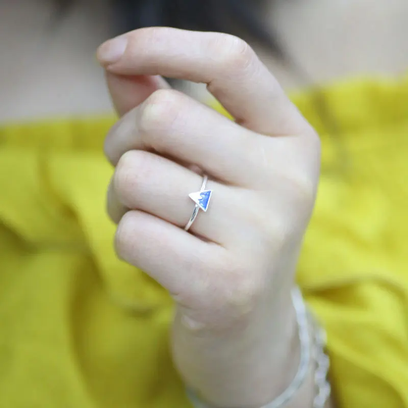 

DIEERLAN Vintage 925 Sterling Silver Mountain Rings For Women Men Engagement Rings Girls Party Gifts Anillos