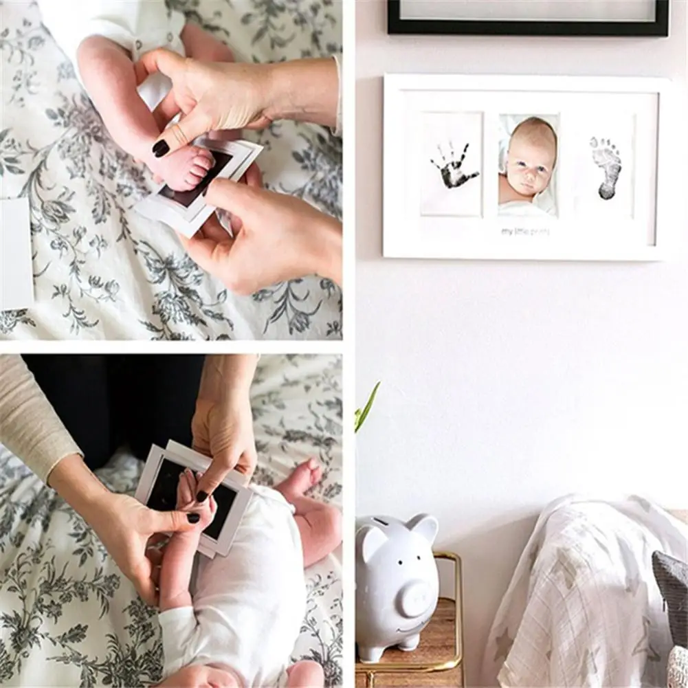 Детская специальная ручная печать и штемпельная подушка для отпечатка ноги