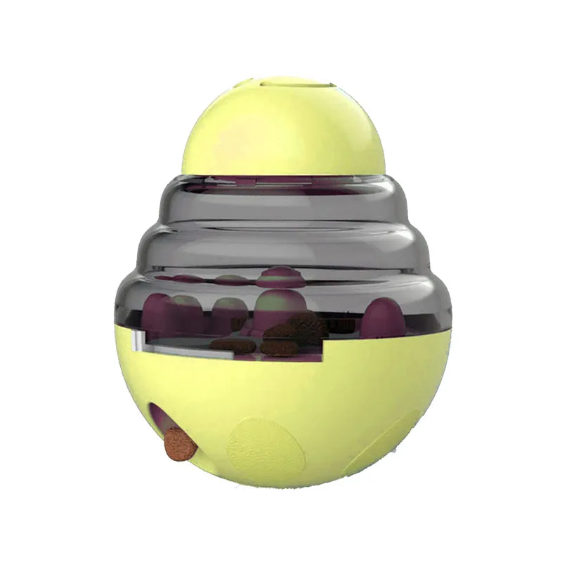 L Интерактивная игрушка для кошек IQ Treat Ball умнее игрушки для домашних животных пищевой шар диспенсер для еды для кошек игровые мячи принадлежности для домашних животных - Цвет: L