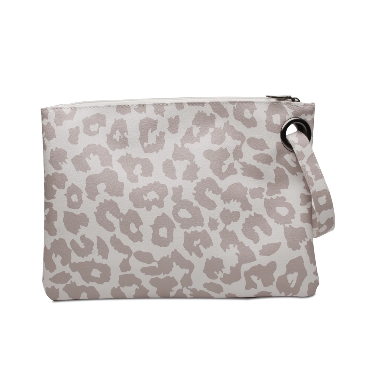 Women Oversized Clutch Leopard Cow Animal Print Wristlet Clutch Bag PU Leather Handbag Personalize Evening Purse For Ladies
