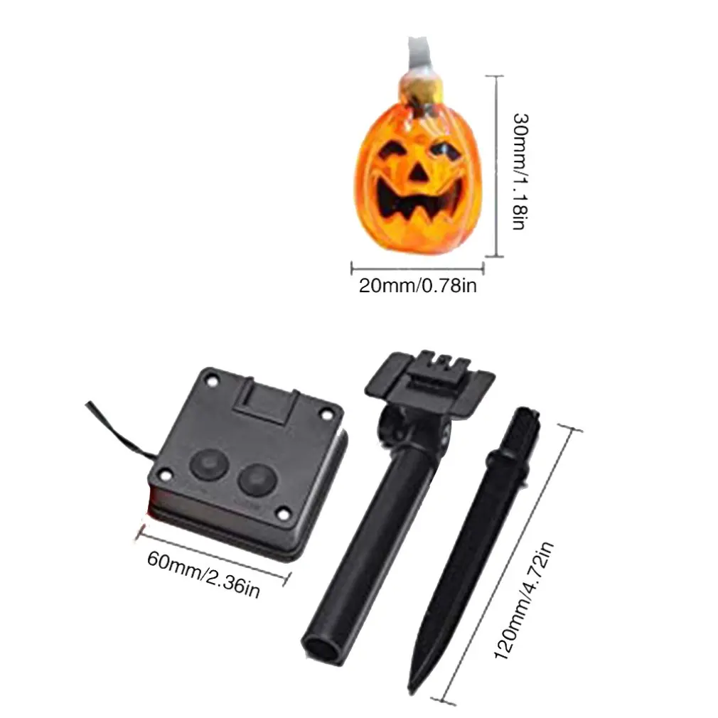 Светодиодный наружный декоративный светильник на Хэллоуин солнечный в виде