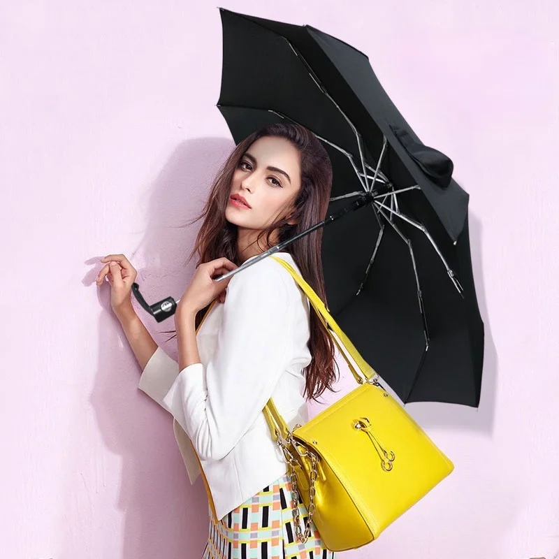 

2021Mini Automatic 5Folding New Style Umbrella Rain Women Wind Resistant Portable Business Outdoor Fashion Umbrellas Male