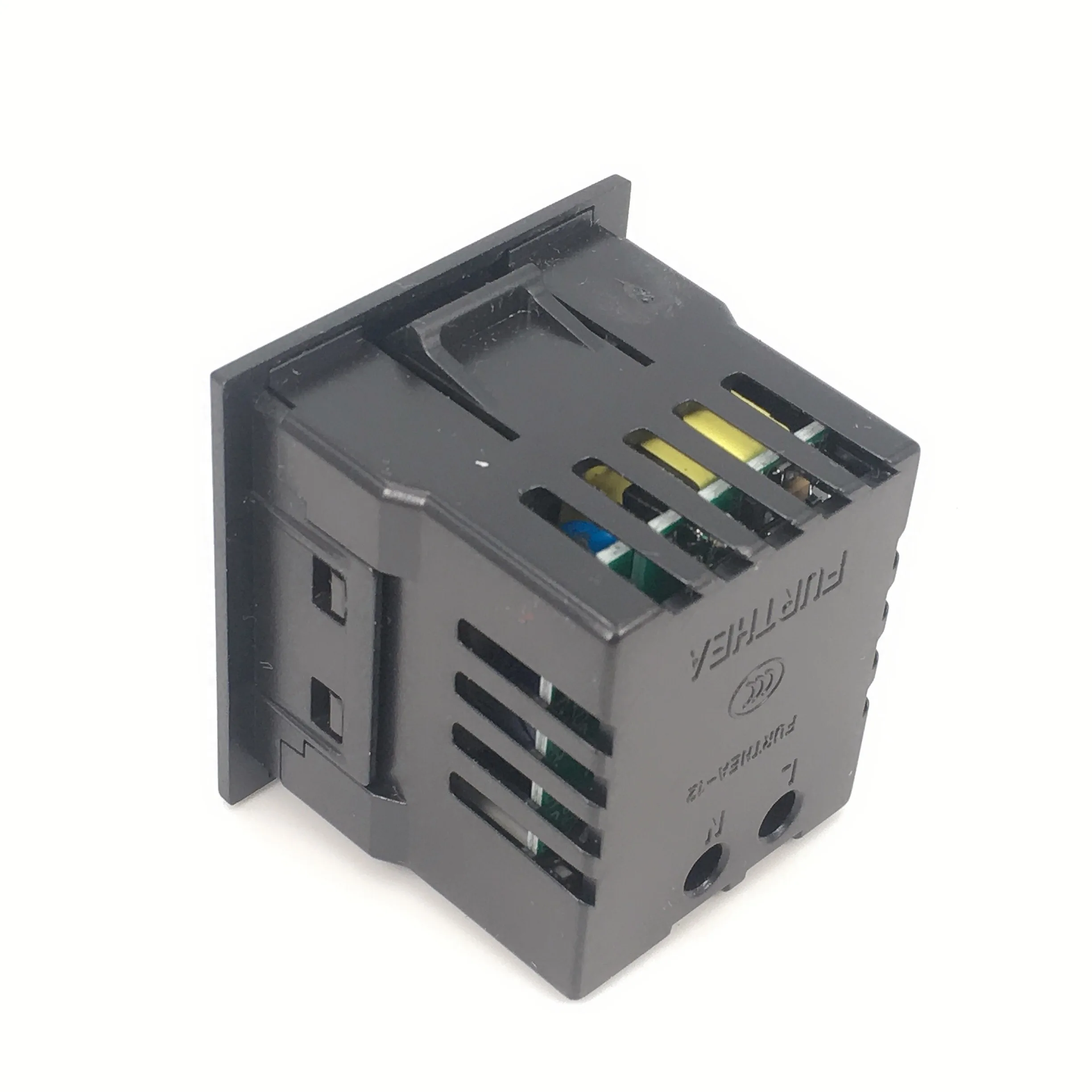 Black 5V 2.1A Card-type dual USB power socket embedded desktop DC charging module | Электроника
