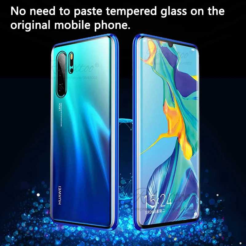 Роскошный защитный Магнитный чехол на весь корпус для huawei honor 10 lite 20 Pro 360, двойная задняя крышка из закаленного стекла для honor 10 lite, чехол