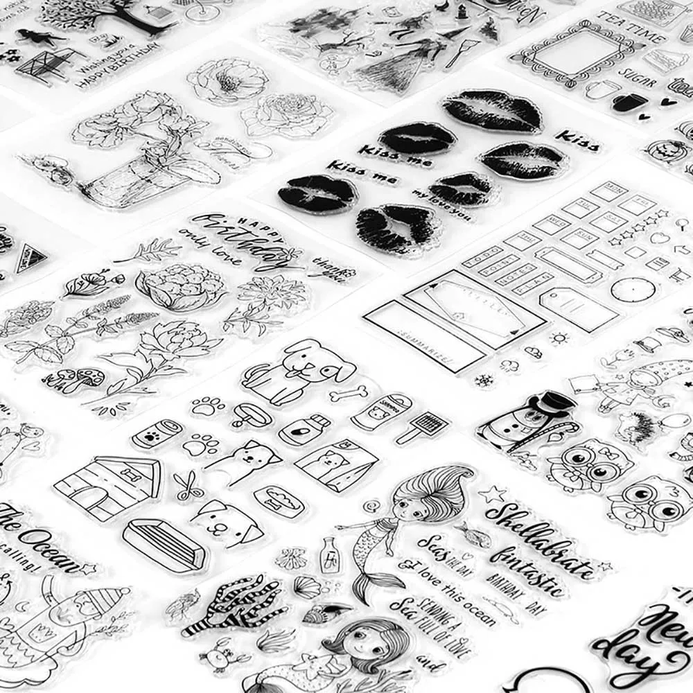 Lychee Life прозрачный силиконовый штамп четкая прозрачная печать DIY Скрапбукинг Фотоальбом украшение