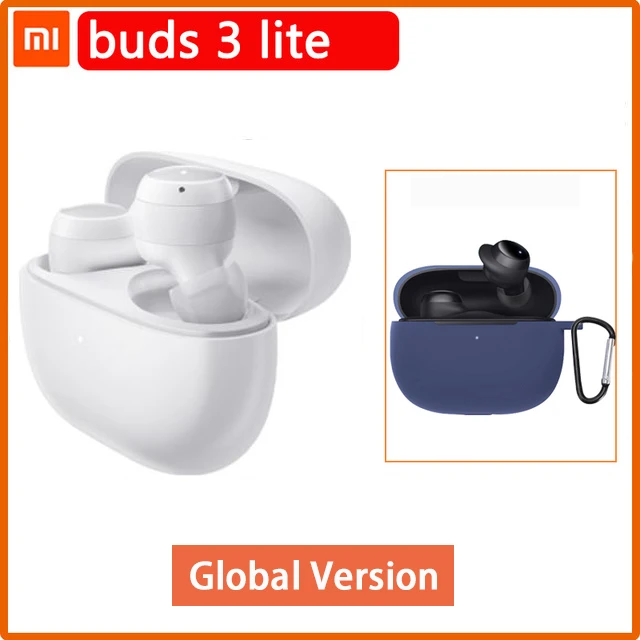 Xiaomi Redmi Buds 3 Lite White Global version + Blue Case