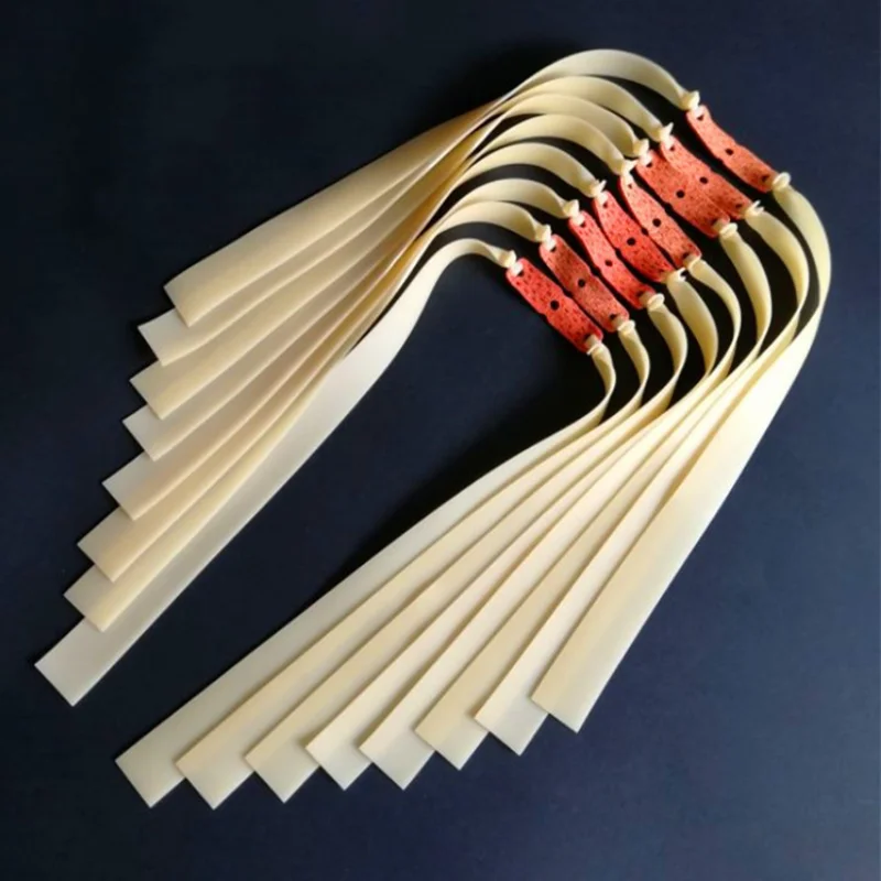 

5pcs thickened 1.5mm flat rubber band high elastic solid color shooting hunting slingshot accessories rubber band