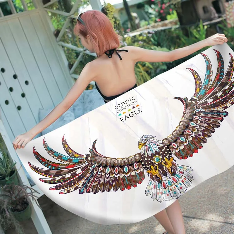 Persinality Eagle Angel Wings Bath Towel Soft Adult Children's Beachi 70x150cm/150x180cm | Дом и сад
