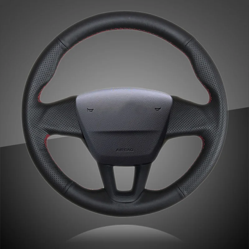 Авто оплетка на рулевом колесе Крышка для Ford Focus 3 2015-2018 без многофункциональной