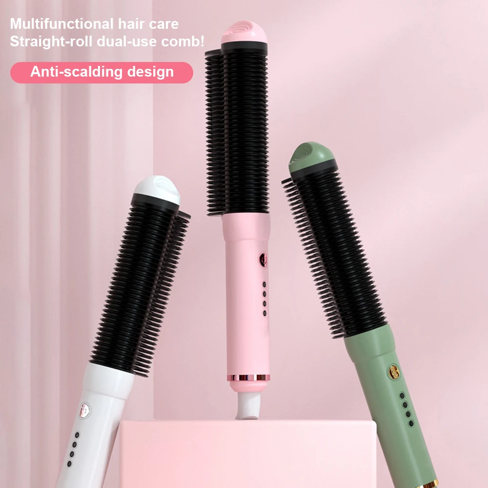 

30W Hair Straightener Comb Less Damage & Easier-to-Use Hot Tool Than Flat Irons Fast Heating Electric Straightening