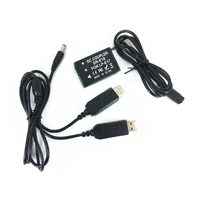 lp e17 dummy battery coupler adapter dual usb charging cable for canon camera and power bank replace dr e18 e17 as ack e17