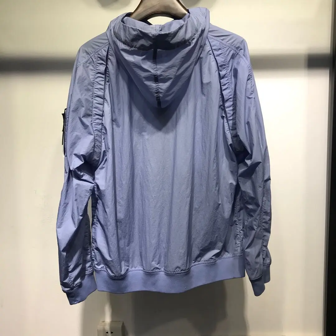 

and Spring autumn jacket men's jacket trend casual classic all-match jacket stone island jacket metal nylon hoodie