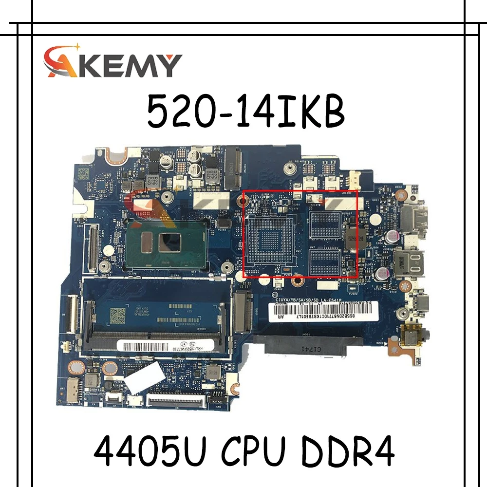 

Абсолютно Новый CIUYA/YB/SA/SB/SD LA-E541P материнская плата для ноутбука Lenovo Flex 5-1470 Йога 520-14IKB материнская плата 4405U процессор DDR4 100% тесты OK