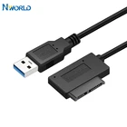Кабель-Переходник USB 3,0SATA 7 + 6(13pin) для жесткого диска 2,5 дюйма CD-ROM дюйма, жесткого диска SSD, ноутбука, DVDDVD-ROM