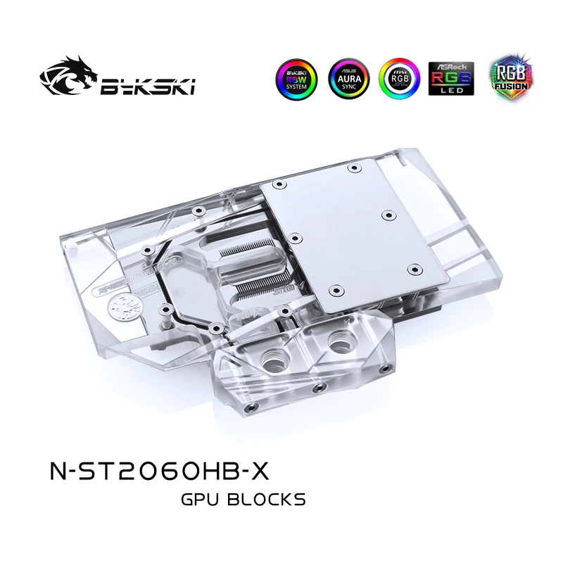 Bykski N-ST2060HB-X Full Cover Graphics Card Water Cooling Block For Zotac RTX2060-6GD6 OC HB/GTX1660Ti-6GD6 HA | Компьютеры и офис