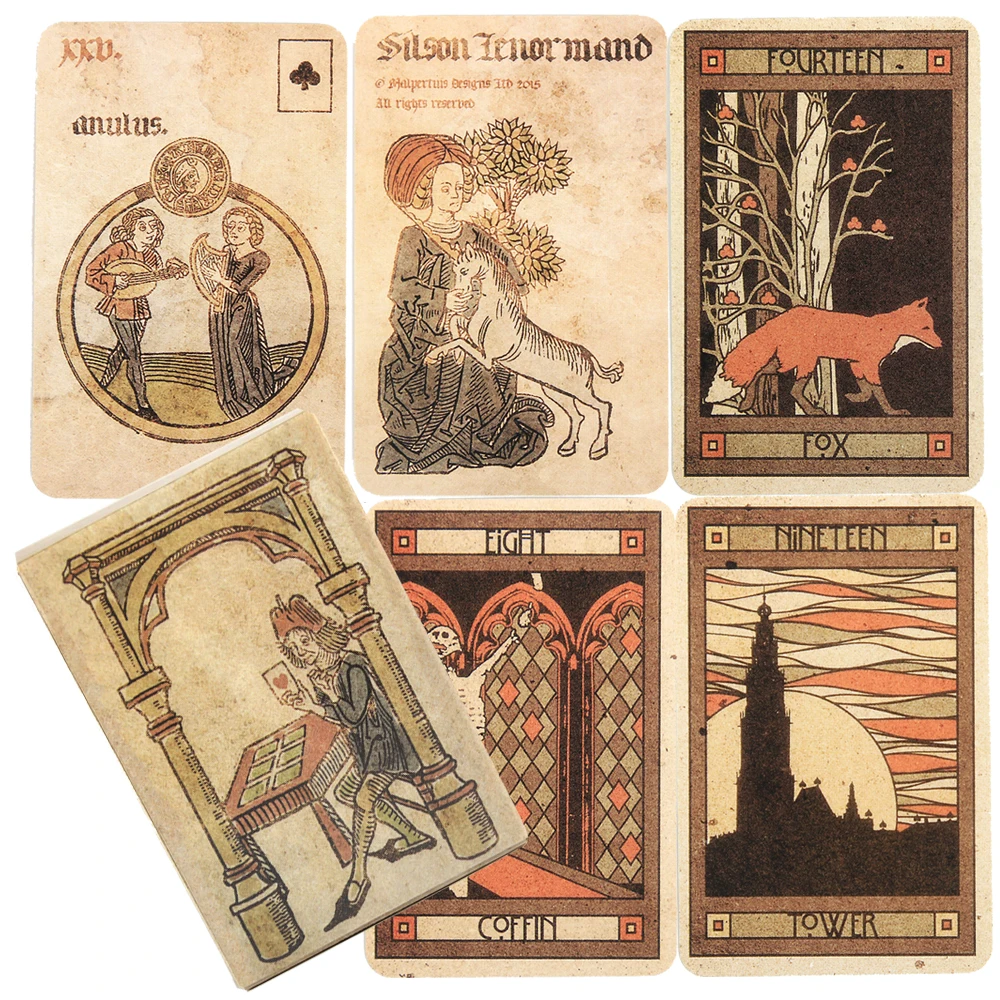 Новое поступление Классические Красивые карточки Silson Lenormand Tarot в ретро стиле