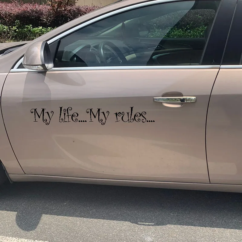 

Custom Text Car sticker A-Z Letter Black and white car stickers 0-9 Number white car stickers