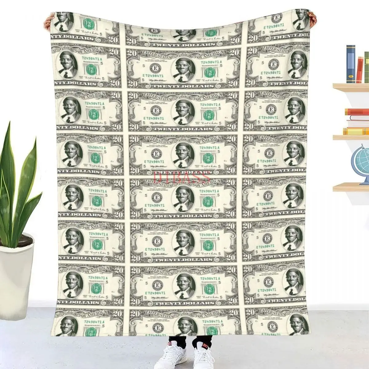 

Harriet Tubman Dollar 3D Printed Flannel Throw Blanket Bedspread Sofa blankets