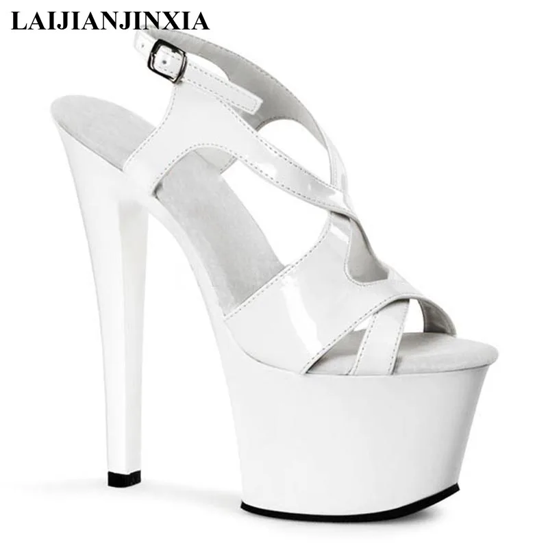 

Туфли LAIJIANJINXIA женские пикантные туфли для танцев на шесте туфли на высоком каблуке 23 см черные туфли на тонком каблуке Босоножки модельные т...