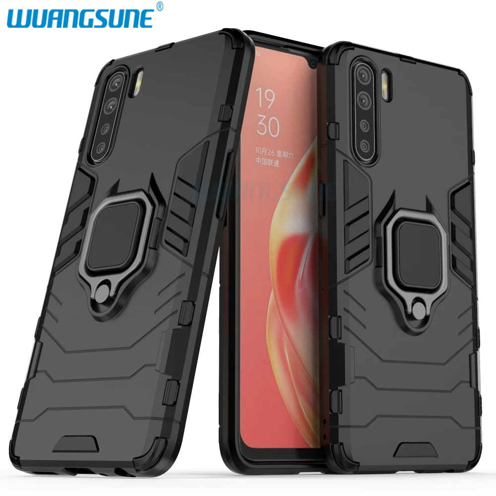 

For OPPO A91 F15 A7X Reno3 F9 Ring phone case car bracket anti-fall protection cover