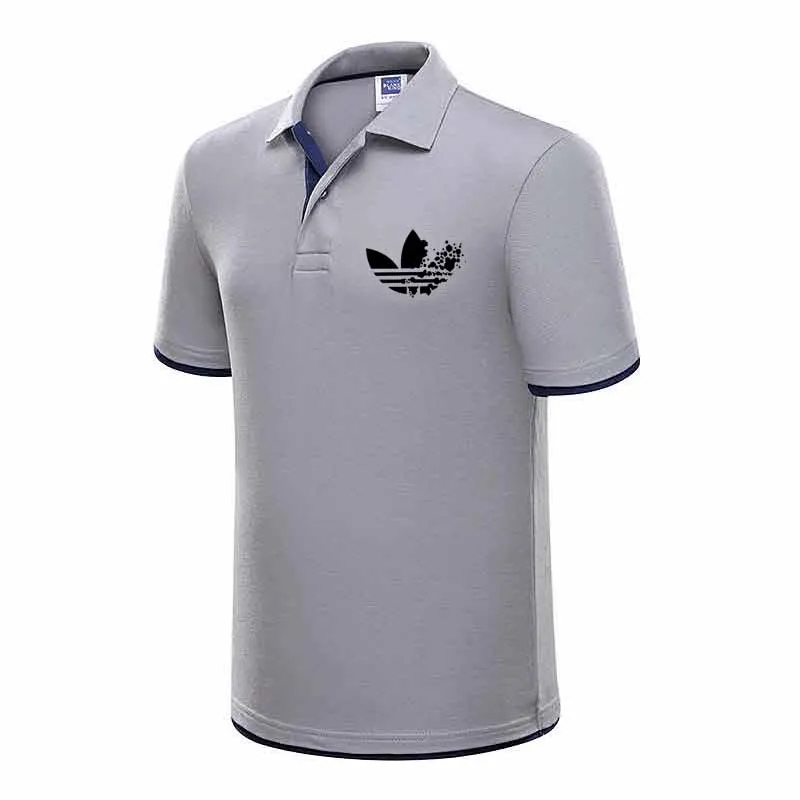 Новая брендовая модная одежда Мужская рубашка поло мужская деловая Повседневная