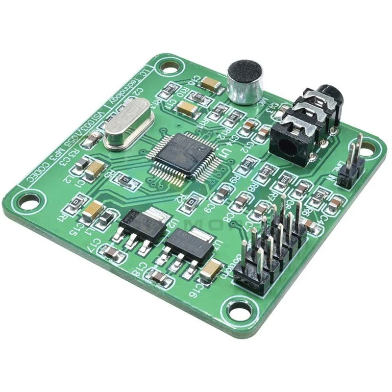 

DC 5V VS1053 аудио модуль, модуль MP3-плеера, макетная плата, встроенная запись, SPI OGG кодирование, управление записью, фильтр сигнала