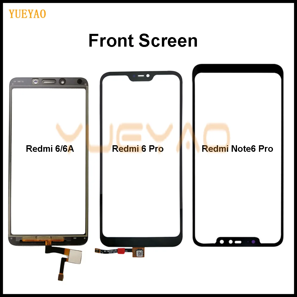 Redmi 6 Pro Touch для Xiaomi Note Сенсорный экран передняя стеклянная панель объектива