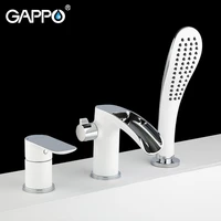 gappo bathtub faucet white bathroom shower wall mounted bath mixer shower waterfall basin griferia sink tap faucet bathtub mixer
