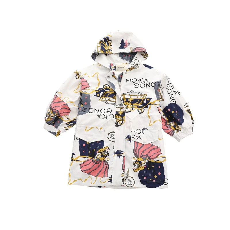 Ветровка для девочек детское пальто корейские куртки толстовки подростков