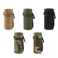 upgraded tactical molle water bottle pouch holder military outdoor camping drawstring water bottle pouch bag kettle carrier bags