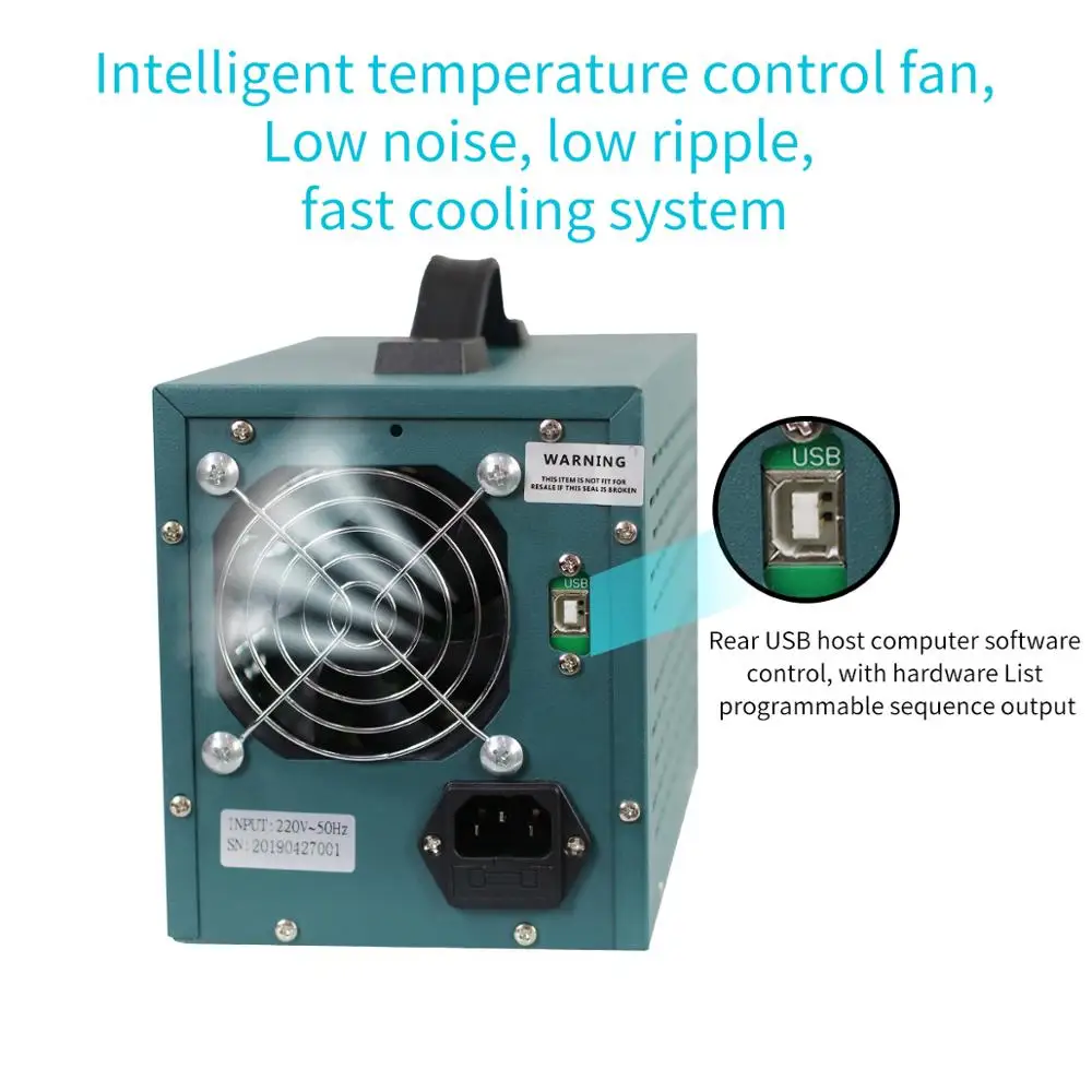 Программируемый источник питания постоянного тока (0-30 в 0-5 а) переключаемый