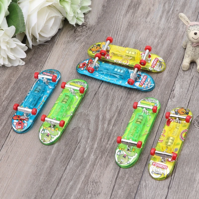 2 шт. светодиодный мини-Скейтборд Доска для пальцев Tech Deck детские игрушки подарки Детские игрушки Q6PD